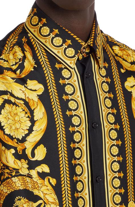 Versace Barocco Silk Button